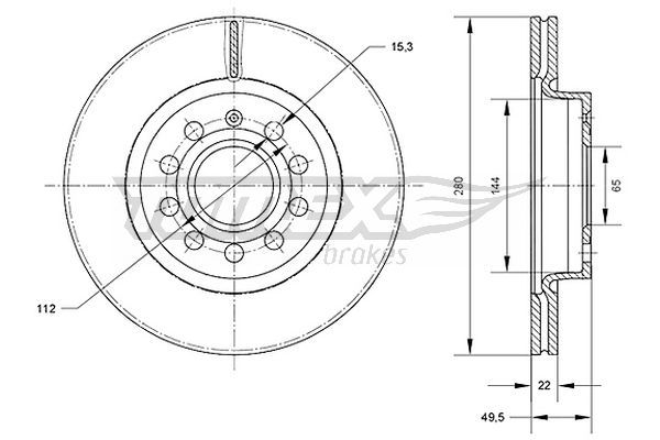 TOMEX BRAKES Тормозной диск TX 70-30